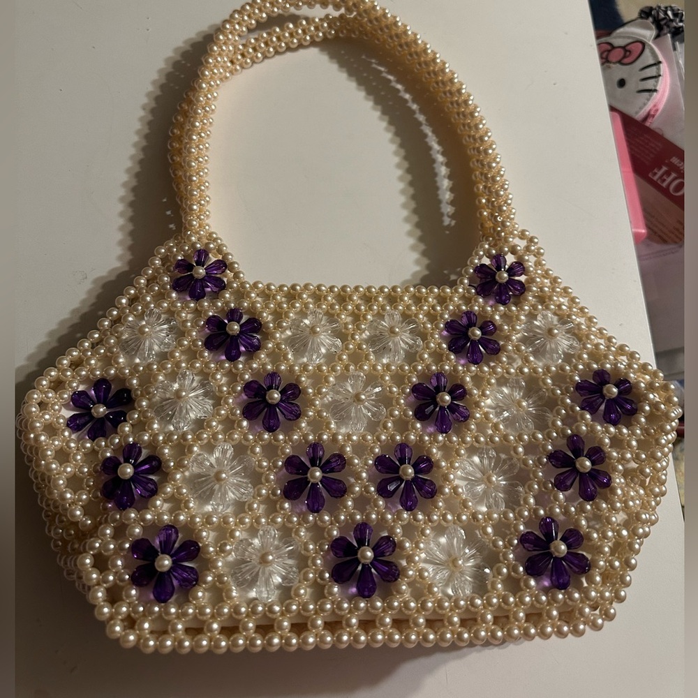 Hand beaded small bag